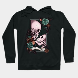 Skeleton Love with  Roses Hoodie